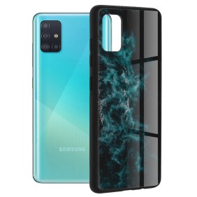 Husa pentru Samsung Galaxy A51 4G - Techsuit Glaze Series - Blue Nebula