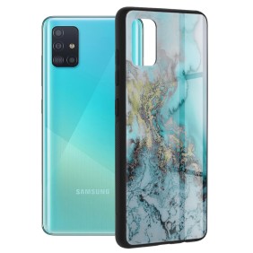 Husa pentru Samsung Galaxy A51 4G - Techsuit Glaze Series - Blue Ocean