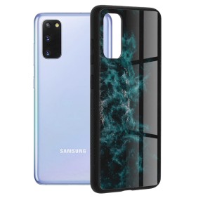 Husa pentru Samsung Galaxy S20 / S20 5G - Techsuit Glaze Series - Blue Nebula