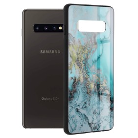 Husa pentru Samsung Galaxy S10 Plus - Techsuit Glaze Series - Blue Ocean