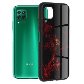 Husa pentru Huawei P40 Lite - Techsuit Glaze Series - Red Nebula