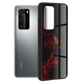 Husa pentru Huawei P40 Pro - Techsuit Glaze Series - Red Nebula