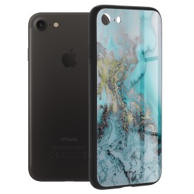 Husa pentru iPhone 7 / 8 / SE 2, SE 2020 / SE 3, SE 2022 - Techsuit Glaze Series - Blue Ocean