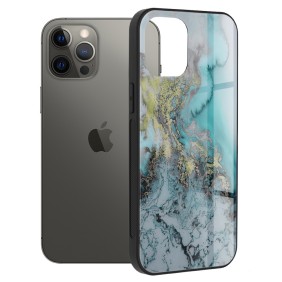 Husa pentru iPhone 12 Pro Max - Techsuit Glaze Series - Blue Ocean