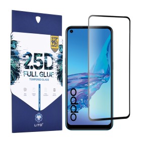 Folie pentru Oppo a53 4G / A53s 4G - Lito 2.5D FullGlue Glass - Black
