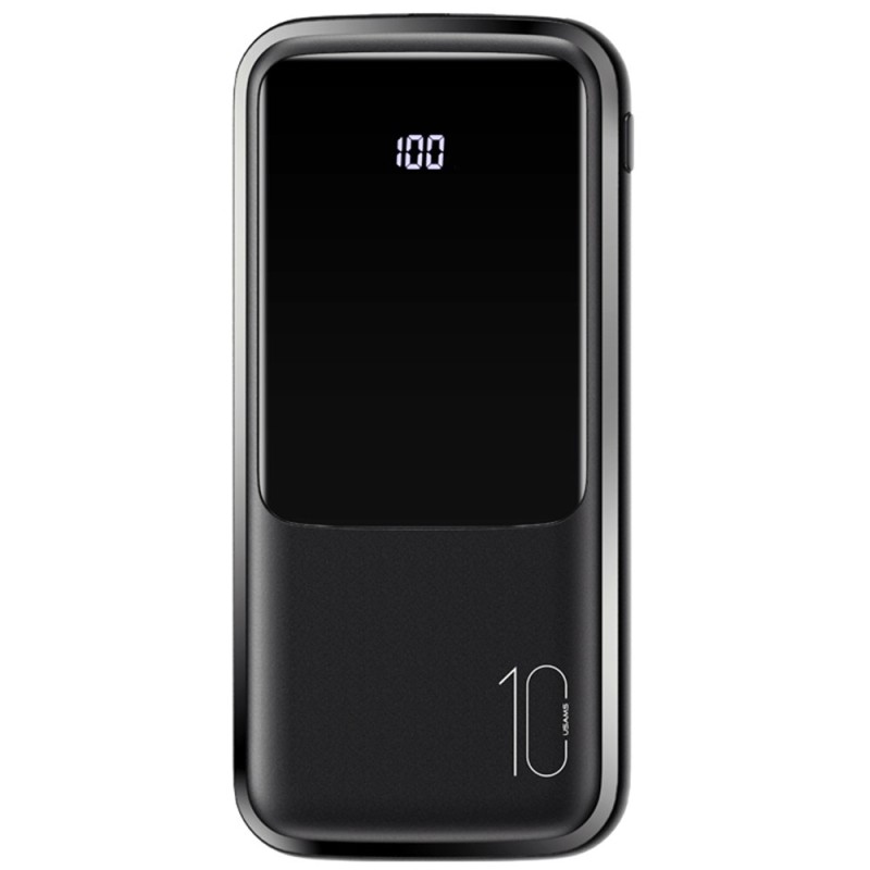 Baterie Externa 10000mAh, 2xUSB, USB-C, Micro-USB - Usams (US-CD163) - Black