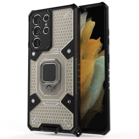 Husa pentru Samsung Galaxy S21 Ultra 5G - Techsuit Honeycomb Armor - Black