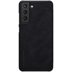 Husa pentru Samsung Galaxy S21 FE 5G - Nillkin QIN Leather Case - Black