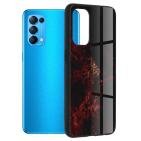 Husa pentru Oppo Reno5 5G / Find X3 Lite - Techsuit Glaze Series - Red Nebula
