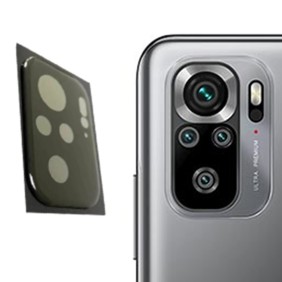 Folie Camera pentru Xiaomi Redmi Note 10 4G / Note 10S / Poco M5s - Mocolo Silk HD PRO Camera Glass - Black