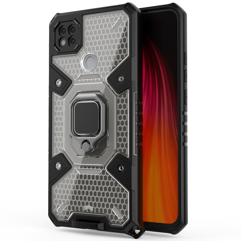 Husa pentru Xiaomi Redmi 9C / Redmi 9C NFC - Techsuit Honeycomb Armor - Black