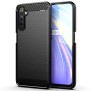 Husa pentru Realme 6 Pro - Techsuit Carbon Silicone - Black