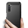 Husa pentru Realme 6 Pro - Techsuit Carbon Silicone - Black