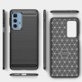 Husa pentru Motorola Edge 20 Pro - Techsuit Carbon Silicone - Black