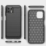 Husa pentru Motorola Edge 20 Lite - Techsuit Carbon Silicone - Black