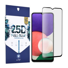 Folie pentru Samsung Galaxy  A22 5G  - Lito 2.5D FullGlue Glass - Black