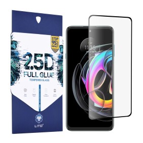 Folie pentru Motorola Edge 20 Lite - Lito 2.5D FullGlue Glass - Black