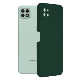 Husa pentru Samsung Galaxy A22 5G  - Techsuit Soft Edge Silicone - Dark Green