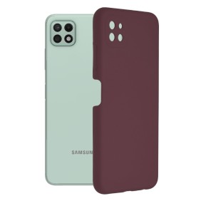 Husa pentru Samsung Galaxy A22 5G - Techsuit Soft Edge Silicone - Plum Violet
