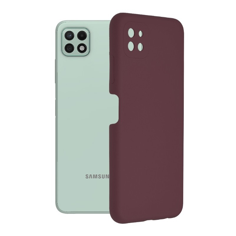 Husa pentru Samsung Galaxy A22 5G - Techsuit Soft Edge Silicone - Plum Violet