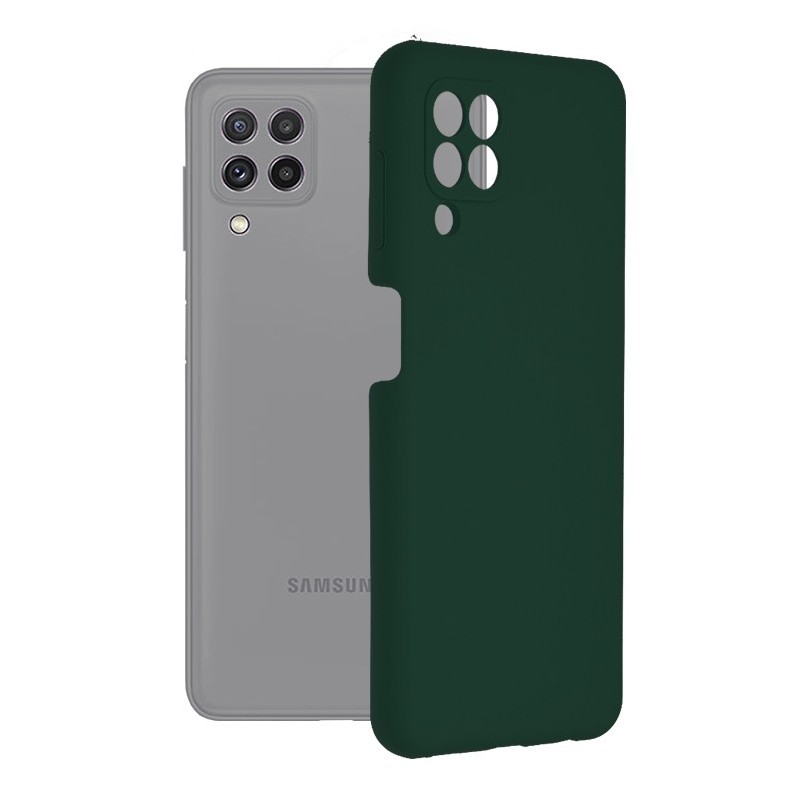 Husa pentru Samsung Galaxy A22 4G / M22 4G - Techsuit Soft Edge Silicone - Dark Green