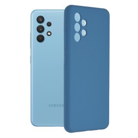 Husa pentru Samsung Galaxy A32 4G - Techsuit Soft Edge Silicone - Denim Blue