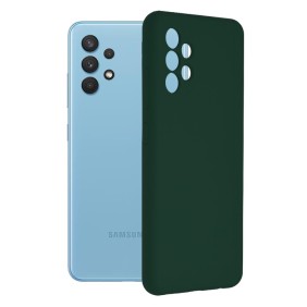 Husa pentru Samsung Galaxy A32 4G - Techsuit Soft Edge Silicone - Dark Green