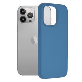 Husa pentru iPhone 13 Pro - Techsuit Soft Edge Silicone - Denim Blue