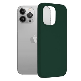 Husa pentru iPhone 13 Pro - Techsuit Soft Edge Silicone - Dark Green