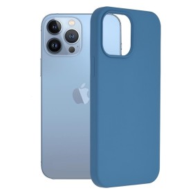 Husa pentru iPhone 13 Pro Max - Techsuit Soft Edge Silicone - Denim Blue