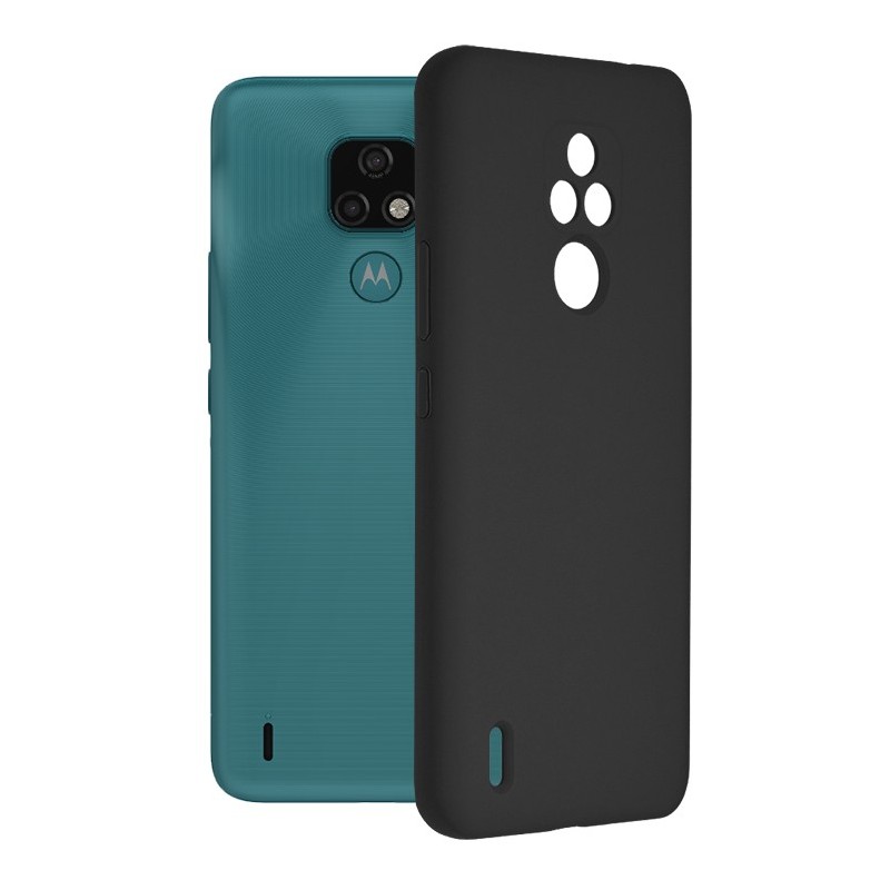 Husa pentru Motorola Moto E7 - Techsuit Soft Edge Silicone - Black