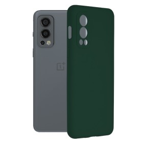 Husa pentru OnePlus Nord 2 5G - Techsuit Soft Edge Silicone - Dark Green