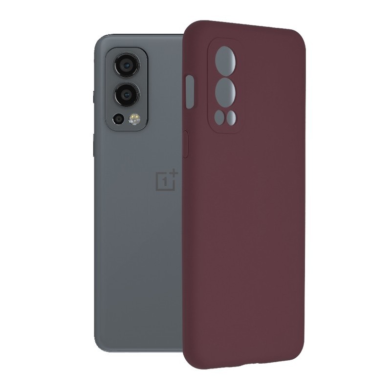 Husa pentru OnePlus Nord 2 5G - Techsuit Soft Edge Silicone - Plum Violet