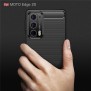 Husa pentru Motorola Edge 20 - Techsuit Carbon Silicone - Black