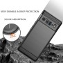 Husa pentru Google Pixel 6 Pro - Techsuit Carbon Silicone - Black