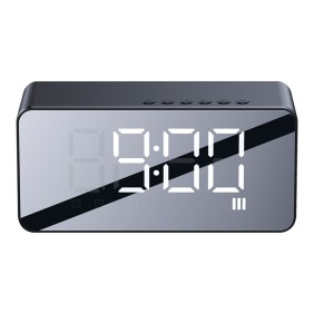 Boxa Portabila cu Ceas LED Digital - Usams Multi-functional Alarm (US-YX007) - Black
