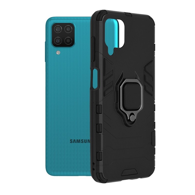 Husa pentru Samsung Galaxy F12 / M12 - Techsuit Silicone Shield - Black