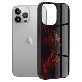Husa pentru iPhone 13 Pro - Techsuit Glaze Series - Red Nebula