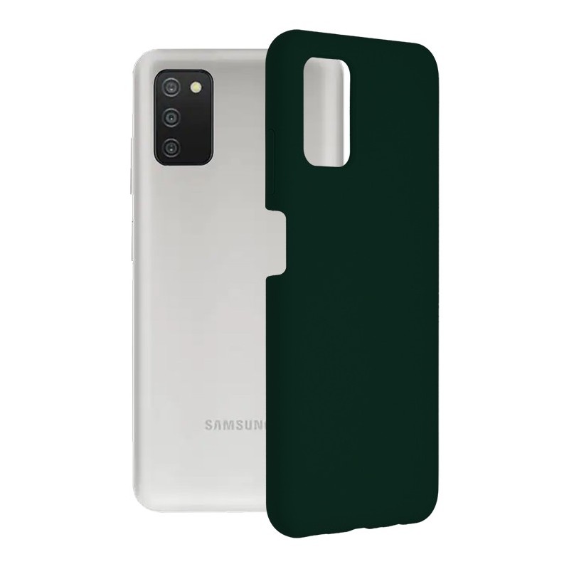 Husa pentru Samsung Galaxy A03s - Techsuit Soft Edge Silicone - Dark Green