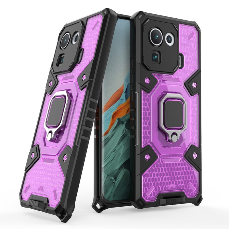 Husa pentru Xiaomi Mi 11 Pro - Techsuit Honeycomb Armor - Rose-Violet