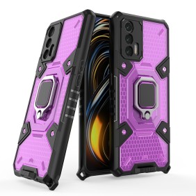 Husa pentru Realme GT 5G - Techsuit Honeycomb Armor - Rose -Violet