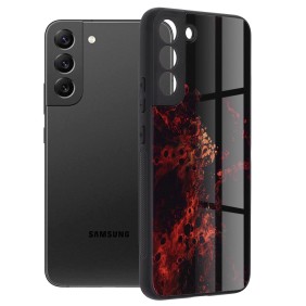 Husa pentru Samsung Galaxy S22 Plus 5G - Techsuit Glaze Series - Red Nebula