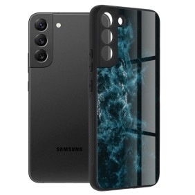 Husa pentru Samsung Galaxy S22 Plus 5G - Techsuit Glaze Series - Blue Nebula