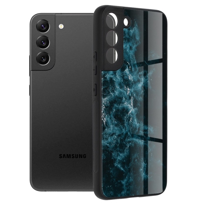 Husa pentru Samsung Galaxy S22 Plus 5G - Techsuit Glaze Series - Blue Nebula