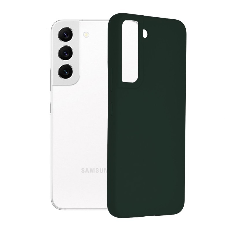 Husa pentru Samsung Galaxy S22 5G - Techsuit Soft Edge Silicone - Dark Green