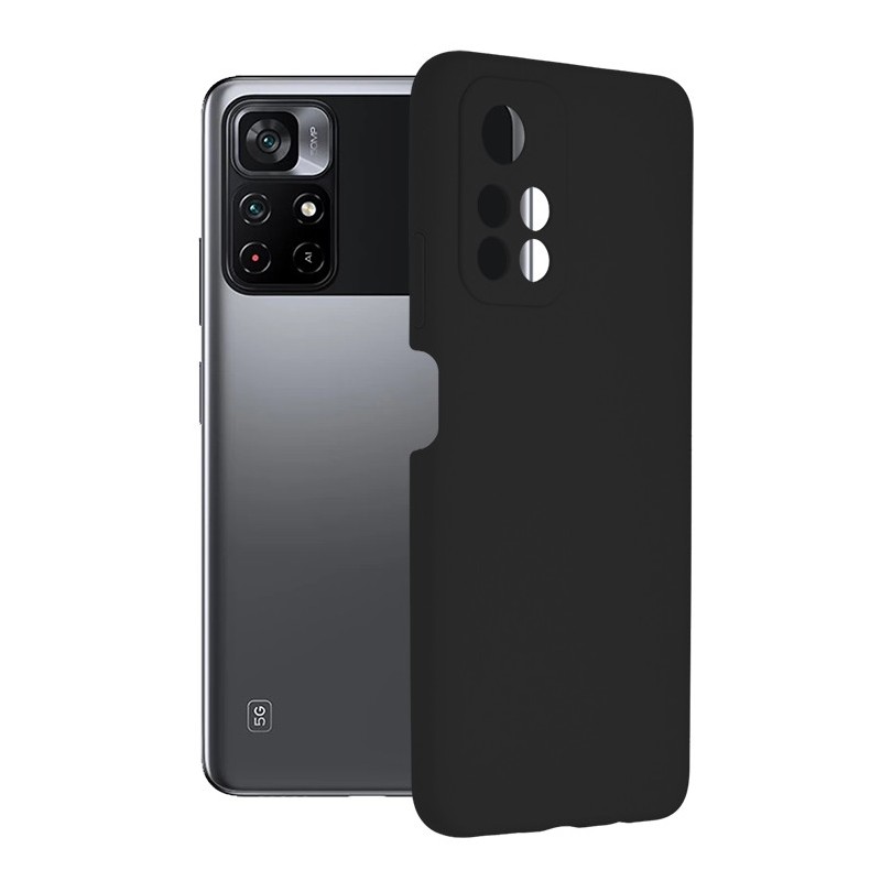 Husa pentru Xiaomi Poco M4 Pro 5G - Techsuit Soft Edge Silicone - Black