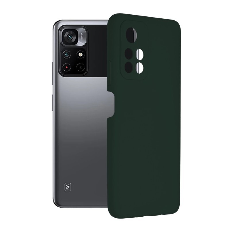 Husa pentru Xiaomi Poco M4 Pro 5G - Techsuit Soft Edge Silicone - Dark Green