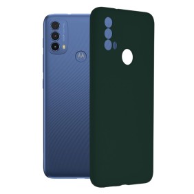 Husa pentru Motorola Moto E40 / Moto E30 - Techsuit Soft Edge Silicone - Dark Green
