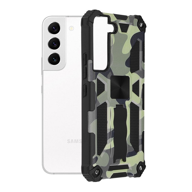 Husa pentru Samsung Galaxy S22 5G - Techsuit Blazor Series - Camo Lime