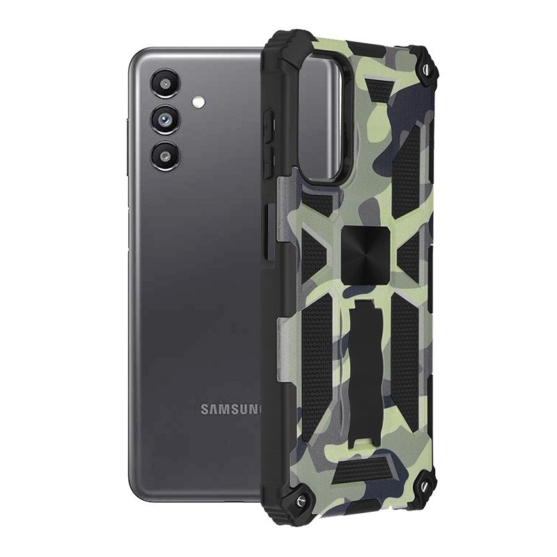 Husa pentru Samsung Galaxy A13 4G / A13 5G / A04s - Techsuit Blazor Series - Camo Lime